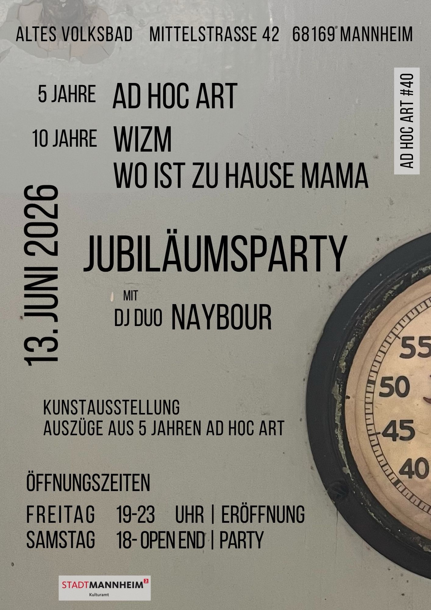 5 Jahre Ad Hoc Art, 10 Jahre WIZM (Ad Hoc Art #40)